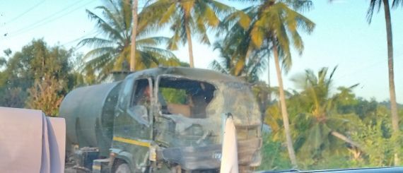 Two killed as military tanker crashes into a market in Cabo Delgado