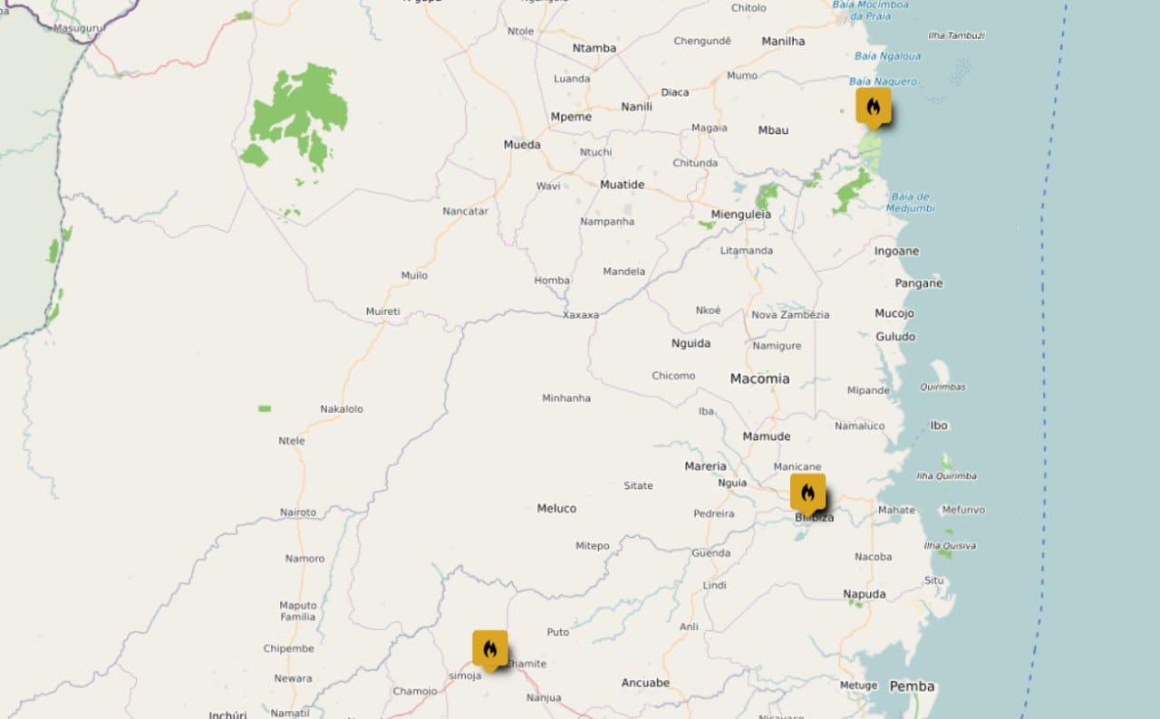 Suspected insurgents move across three districts in Cabo Delgado